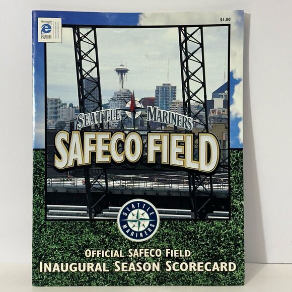 Seattle Mariners Safeco Field Official Programs/ Inaugural Programs Lot of 4 mag - Picture 6 of 11